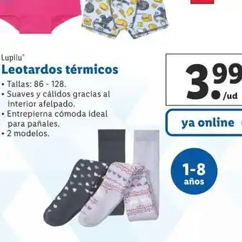 Lidl Leotardos térmicos oferta