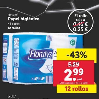 Lidl Papel higiénico oferta