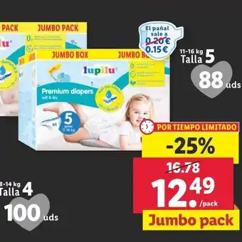 Lidl Pañales jumbo oferta