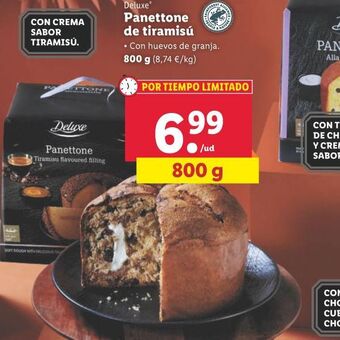 Lidl Panettone de tiramisú oferta