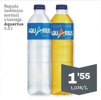 Sorli Beguda isotònica normal o taronja aquarius oferta