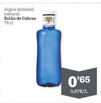 Sorli Aigua mineral natural solán de cabras oferta