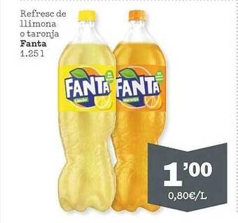 Sorli Refresc de llimona o taronja fanta oferta