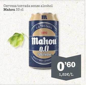 Sorli Cervesa torrada sense alcohol mahou oferta