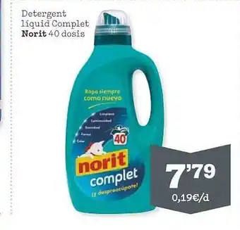 Sorli Detergent líquid complet norit 40 dosis oferta