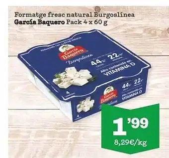 Sorli Formatge fresc natural burgoslínea garcía baquero pack 4 oferta