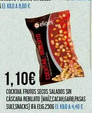 Claudio Cocktail frutos secos salados sin cáscara rebujito oferta