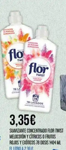 Claudio Suavizante concentrado flor twist melocotón y cítricos o frutos rojos y exóticos 78 dosis oferta