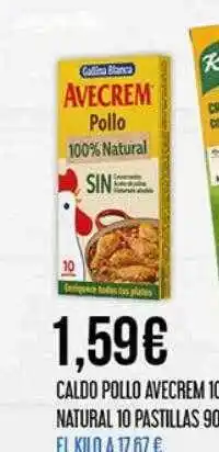 Claudio Caldo pollo avecrem 10 natural 10 pastilla oferta