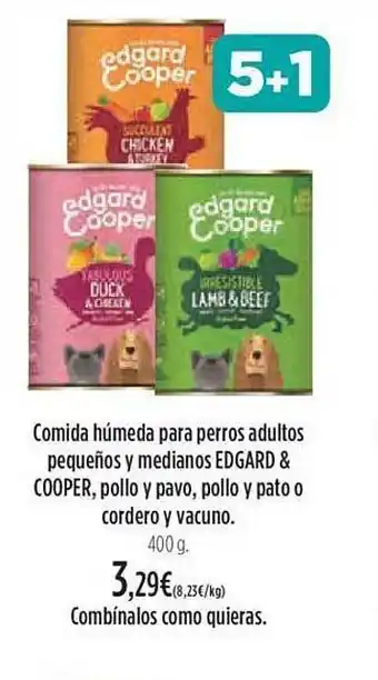 El Corte Inglés Comida húmeda para perros adultos pequeños y medianos edgard & cooper pollo y pavo pollo y pato o cordero y vacuno oferta