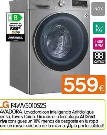 Expert Lg f4wv5010s2s oferta