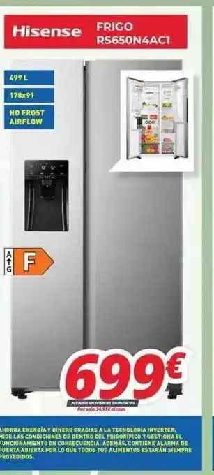 Mi electro Hisense frigo rs650n4ac1 oferta
