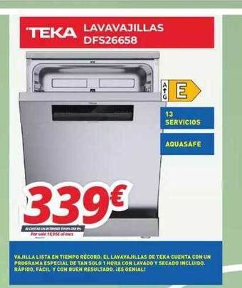 Mi electro Teka lavavajillas dfs26658 oferta
