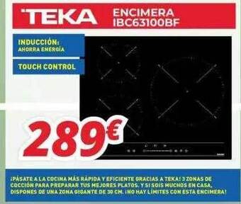Mi electro Teka encimera ibc63100bf oferta