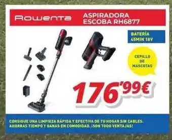 Mi electro Rowenta aspiradora escoba rh6877 oferta
