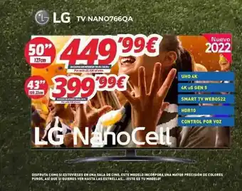 Mi electro Lg tv nano0766qa oferta