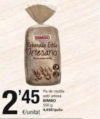 SPAR Fragadis Pa de motlle estil artesà bimbo oferta