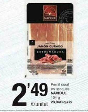 SPAR Fragadis Pernil curat en llenques navidul oferta