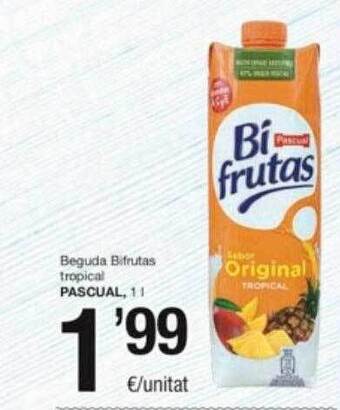 SPAR Fragadis Beguda bifrutas tropical pascual oferta