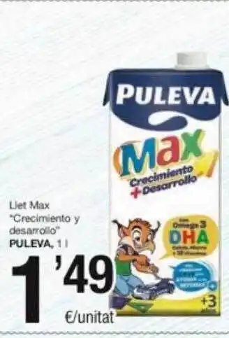 SPAR Fragadis Llet max crecimiento y desarrollo puleva oferta
