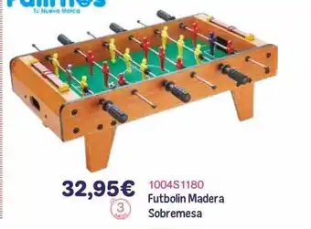 Futbolin madera sobremesa