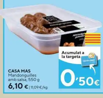 Caprabo Casa mas mandoguilles amb salsa oferta