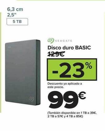 Carrefour Disco duro basic oferta