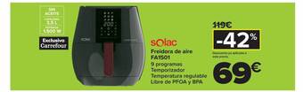 Carrefour Solac freidora de aire fa1501 oferta