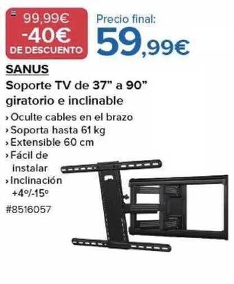 Costco Sanus soporte tv de 37 oferta