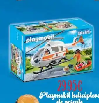 Jugueterías Nikki Playmobil helicóptero de rescate oferta