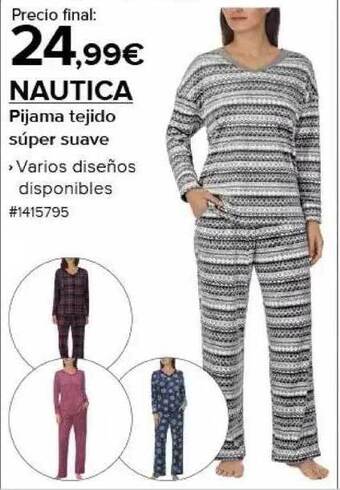 Costco Nautica pijama tejido súper suave oferta