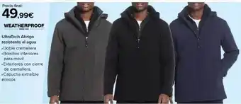 Costco Weatherproof ultratech abrigo resistente al agua oferta