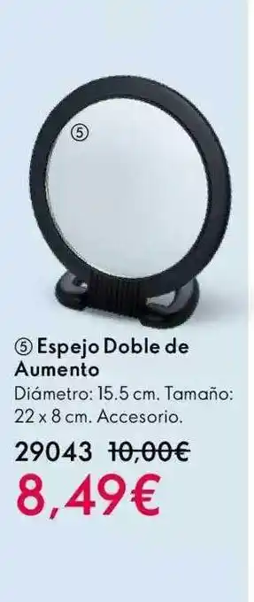 Espejo doble de aumento