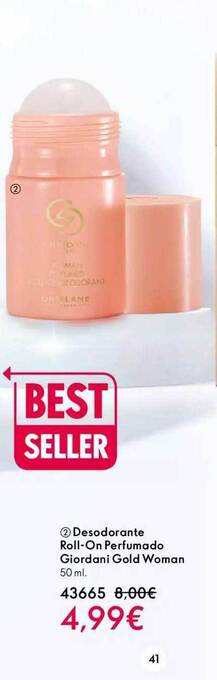 Oriflame Desodorante roll-on perfumado giordani gold woman oferta