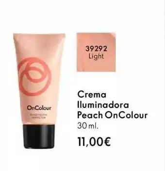Oriflame Crema lluminadora peach oncolour oferta