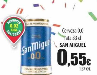 Spar Tenerife Cerveza 0.0 san miguel oferta
