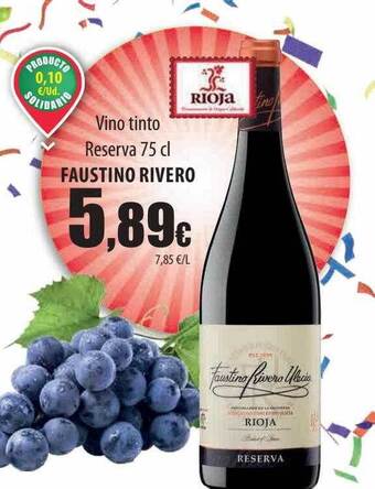 Spar Tenerife Vino tinto reserva faustino rivero oferta