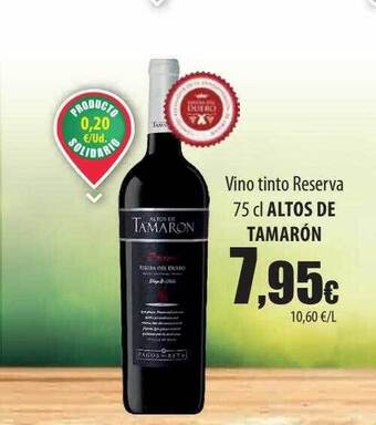 Spar Tenerife Vino tinto reserva altos de tamarón oferta