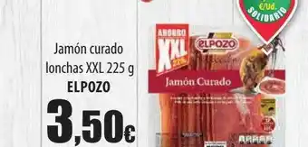 Spar Tenerife Jamón curado lonchas xxl elpozo oferta