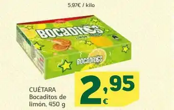 HiperDino Cuétara bocaditos de limón oferta