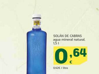 HiperDino Solán de cabras agua mineral natural oferta