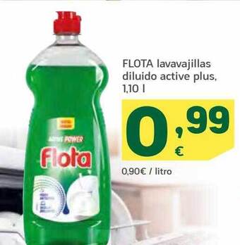 HiperDino Flota lavavajillas diluido active plus oferta