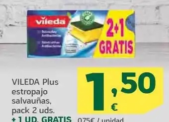 HiperDino Vileda plus estropajo salvauñas oferta