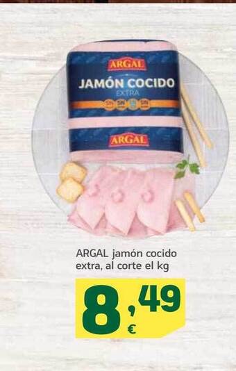 HiperDino Argal jamón cocido extra oferta