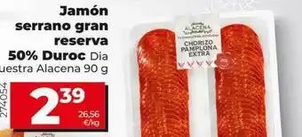 Dia Jamón serrano gran reserva 50% duroc dia nuestra alacena oferta
