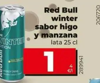 Dia Red bull winter sabor higo y manzana oferta