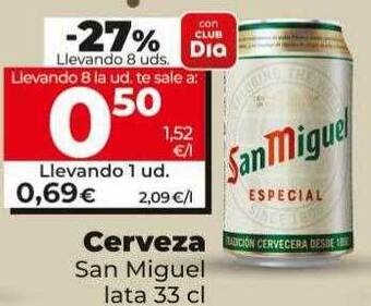 Dia Cerveza san miguel oferta