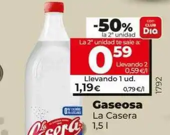 Dia Gaseosa la casera oferta