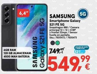 Worten Samsung smartphone galaxy s21 fe 5g oferta