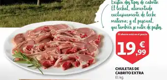 Alcampo Chuletas de cabrito extra oferta